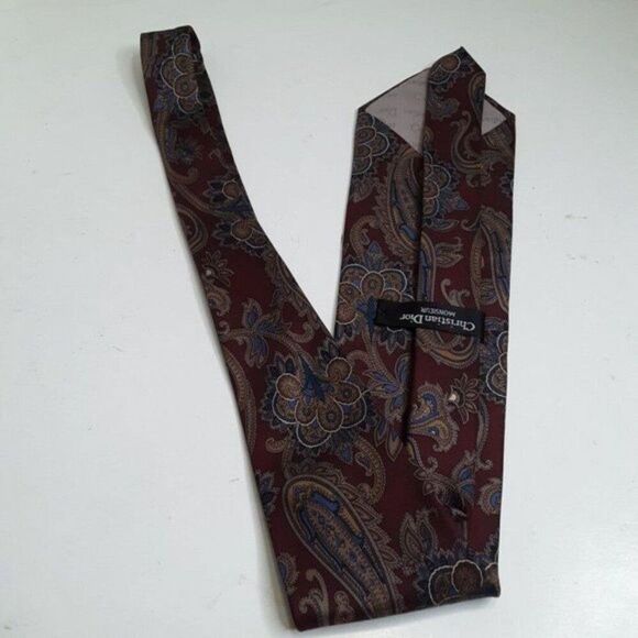 Vintage Christian Dior Monsieur Men's Silk Tie - Picture 7 of 11